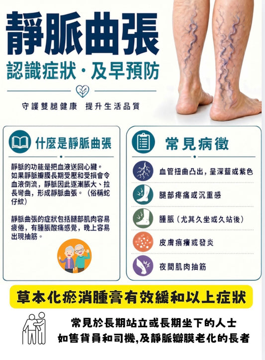 告別沉重雙腿：靜脈曲張的天然草本舒緩指南與常見問題解答 - NatureArt